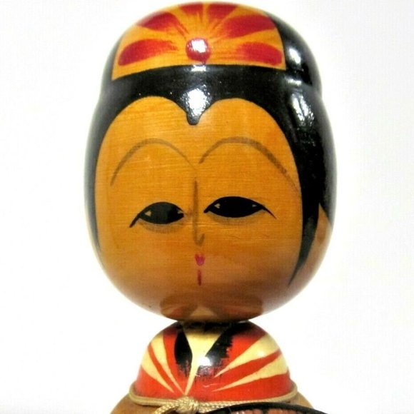 Words in Japanese & 22631 Other - Kokeshi Japanese Wooden Doll Vintage Figurine